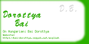 dorottya bai business card